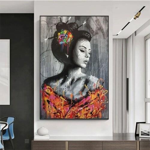 Graffiti Personality Color Art Canvas Painting on The Wall Art Posters and Prints Art Pictures Home Room Wall Decoration Artwork