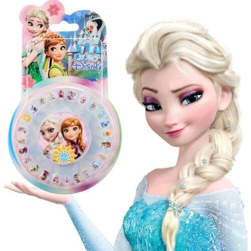 Disney Frozen Toys Kids Makeup Elsa Anna Sofia Girl Toys for Kids Princesas Disney Nail Sticker Girls Accessories Jewelry Kids