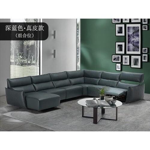Living Room Sofa set L corner sofa recliner electric couch genuine leather sectional sofas U muebles de sala moveis para casa