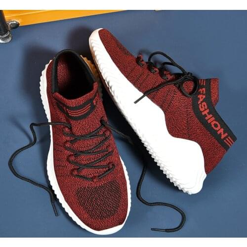 Korean super light Shoes Retro Sneakers Breathable Light Sports Shoes Rubber Sole Heighten Shoes Black Mens Shoes