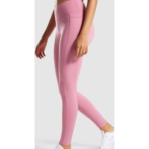 Soft Naked-Feel Tummy Control Women Sport Yoga Pants High Waist 4 Way Stretch Tights Pocket Gym Jogging Fitness Athletic Legging