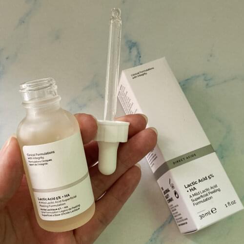 Lactic Acid 5% + HA A Mild Lactic Acid Superficial Peeling Formulation 30ml Skin Care Face Acne Pores