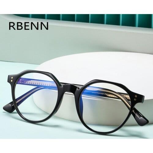 RBENN Classic TR90 Anti Blue Light Glasses For women Men Blue Rays Blocking Computer Gaming Eyewear Support Custom Prescription