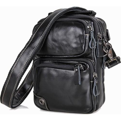 Men Shoulder Bags Cow Leather 2019 Business Travel Casual Black Brand Crossbody Ipad Bag Man Designer Fashion Hand Tote Bags