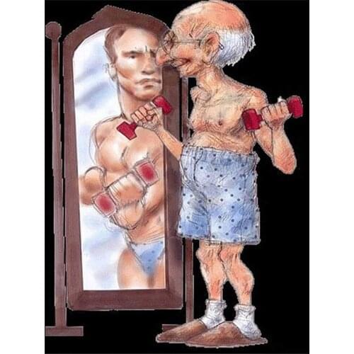 Cross Stitch Kits Exercise For the Elderly Needlework Embroidery Crafts 14CT Unprinted DIY Arts Handmade Home Decor