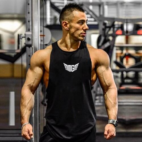 New Workout Mens Brand Casual Gym Tank Top Clothing Bodybuilding Fashion Musculation Fitness Singlets Sleeveless Sports Vest