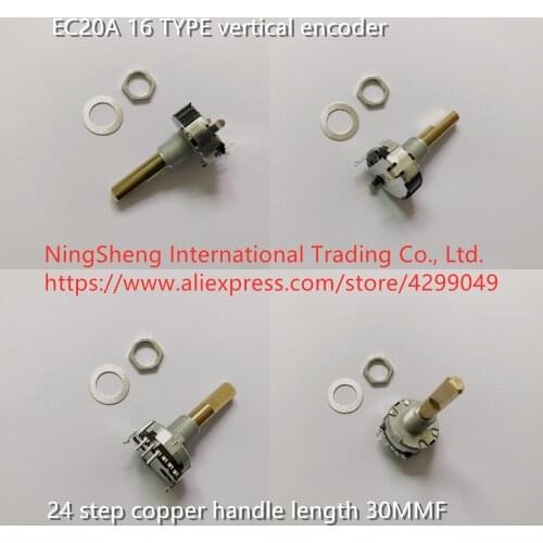 Original new 100% EC20A 16 TYPE vertical encoder 24 step copper handle long 30MMF (SWITCH)