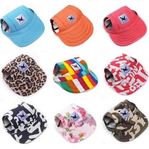 Pet Hat with Ear Holes Adjustable Baseball Cap for Medium Small Large Dogs Summer Dog Caps Sun Hat Outdoor Hiking Pet Products