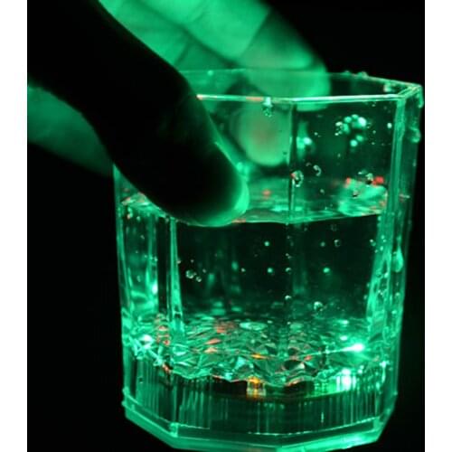 Led glowing plastic tumbler Cup mug glass with light for drinks, for beer, whiskey, cocktail, parties