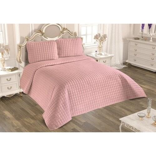 Spring Powder Quilted Double Bed Cover 432904565