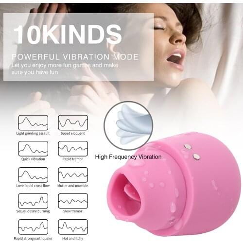 Sobbie Vibrator Suck and Lick Tongue Dildo Adult Sex Toys for Women Vagina Nipple G-spot Clitoris Stimulator Female Masturbation