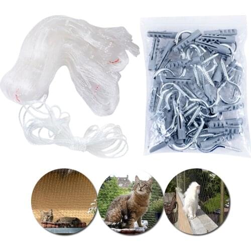 Pet Protection Net Cat Protective Plastic Sturdy Safe Wire Cover For Prevents Cats From Escaping Or Falling From Balcony