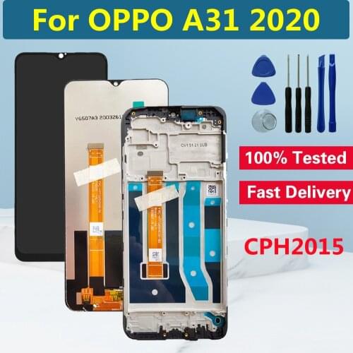 6.5" For OPPO A31 2020 CPH2015 LCD Display With Frame Touch Digitizer Assembly For OPPO A8 2019 PDBM00 LCD Screen Replacement