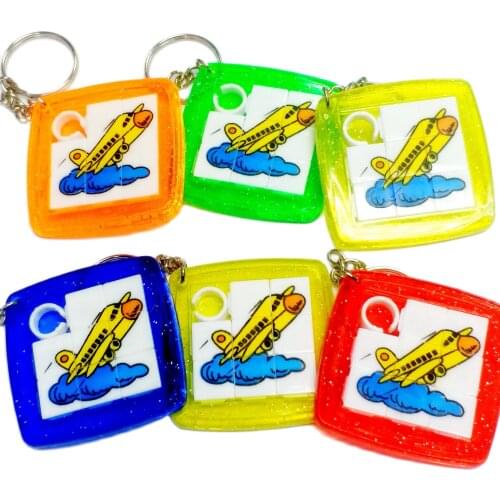 1-12Piece Plane Slider Sliding Puzzle 47mm Party Favor Vending Cake Decoration Pinata Filler Loot Favours Gift Toys Bags Novelty