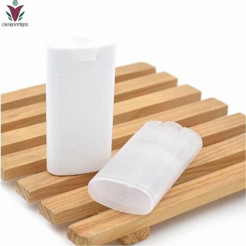 100pcs 15g/15ml Clear White Black flat empty lipstick tube deodorant container