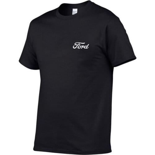 2021 new hot ford car t-short sleeve 100% cotton shirt men spring summer mens shirts fashion high street leisure short sleeve