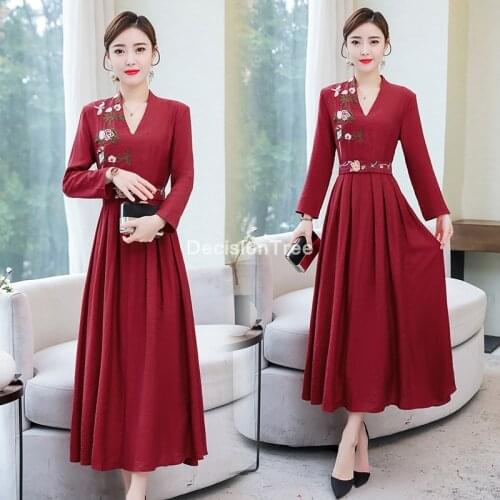 2021 improvement chinese hanfu embroidery flower dress kimono dress tang suits dance wear lady fairy ancient prince dress hanfu