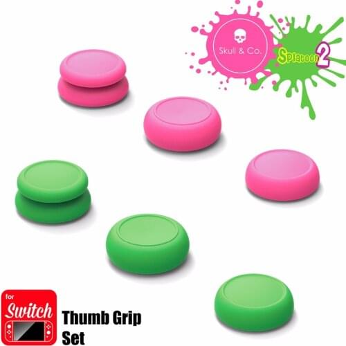 6 In1 Thumb Stick Cap Skull&Co for Nintend Switch Joy-Con Controller Button Grips Cover for Nintend Switch Lite Joystick Cap Set