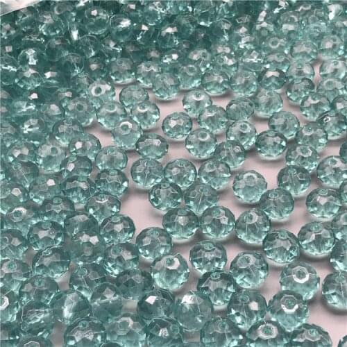 Ornament Accessories 6 X8mm Hollow Bead Plastic Bead Curtain Accessories Acrylic Beads jewelry making glass beads