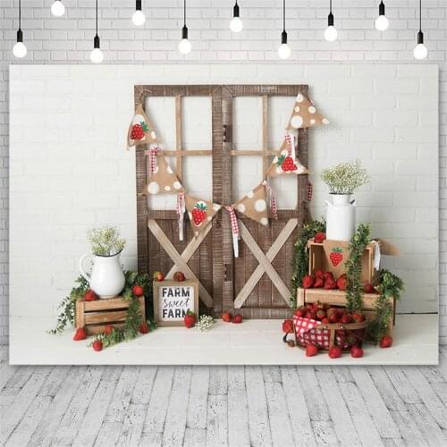 Avezano Photography Backgrounds Birthday Baby Shower Strawberry Farm Newborn Backdrops Photo Studio Photocall Photozone Decor