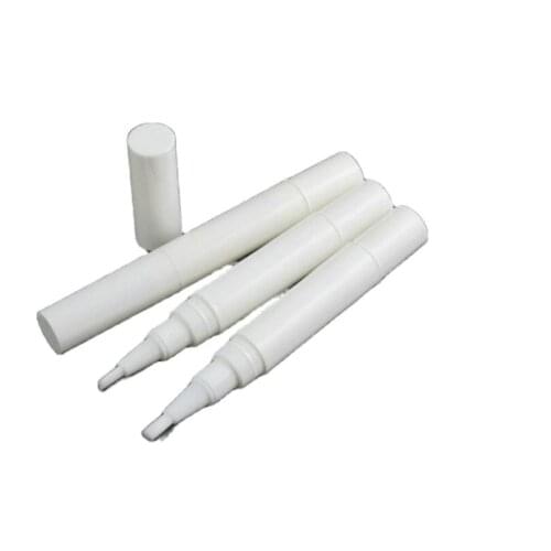 5ml white plastic cosmetic pen for lip gloss balm mascara /eyelash growing liquid/spot/whelk removal art nail teethwhitening