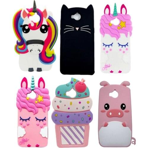 Phone Case For Huawei Y5 2017 Y6 2017 Case Mya-L22 Mya-U29 Cases Soft Silicon For Huawei Y5 2017 Y6 2017 Cute Cartoon Back Cover