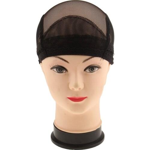 Black Dome Elastic Hair Wig Cap Costume Mesh Net Making Wigs Snood Hairnet