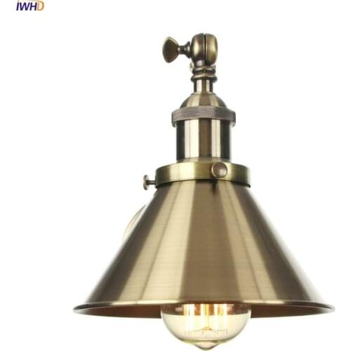 IWHD Loft Decor Indsutrial Retro Wall Lights Fixtures 110-220V 4W Edison Bulb Swing Long Arm Vintage Wall Lamp LED Aplique Pared