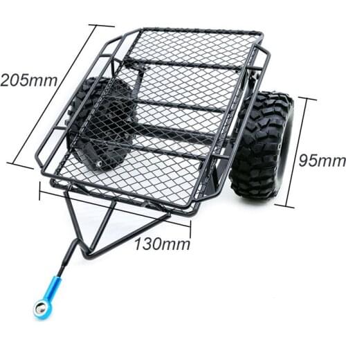 Trx-4 Refitting Simulation Trailer D90 Scx10 With 1 / 10 Remote Control Climbing Car With 1.9 Metal Wheel 90mm Tread