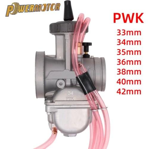 Universal 33 34 35 36 38 40 42mm PWK Motorcycle Carburetor Carb For Racing Parts With Power Jet Dirt Bike ATV Off-Road