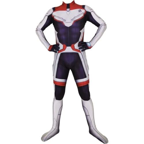Quantum Realm Cosplay Costume Zentai Bodysuit Endgame Superhero Suit Jumpsuits Adults Kids