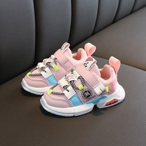 New 2020 high quality Spring/Autumn baby first walkers breathable fashion baby toddlers hot sales girls boys sneaker sport shoes