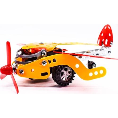 New 3D Puzzle Building Kits Bricks Educational Toys Diy Assembled Airplane Model Handworke Engineer Toys for Kids Children Gift