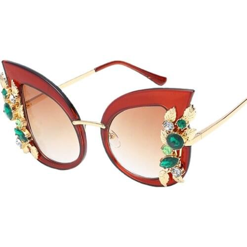 New style metal carved RETRO SUNGLASSES European and American trend large frame sunglasses