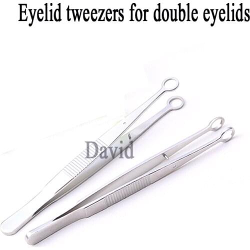 Stainless steel eye ophthalmic tweezers, eyelid artifact, meibomian gland clip, double eyelid micro-surgical tool