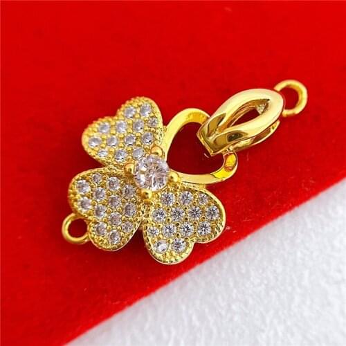 Wholesale DIY Natural Stones Beads Jewelry Making Accessories Silver/Gold/Rose Gold Metal Connector Clasps Findings