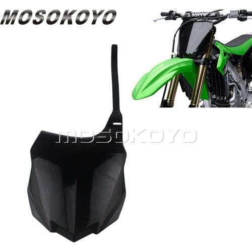 Racing Motocross PP Plastic Front Number Plate for Kawasaki KX250F KX450F KXF 250 450 2013-2015 2016