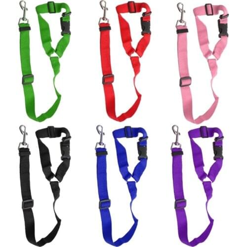 Pet Products Cat Dog Pet Safety Seat Belt Clip for Car Vehicle Adjustable Harness Lead Dog Leash 360 Degree Rotation