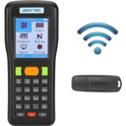 RF 2.4G 1D Bar Code Scanner Handheld Inventory Data Collector Terminal Wireless & Wired Barcode Scanner PDT for Warehouse Shop