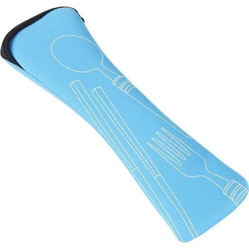 20cm Tableware Bag Portable Zipper Nylon Dinnerware Bags Lightweight Fork Outdoor Knife Organizer Bag accessory Spoon Trave J8I4