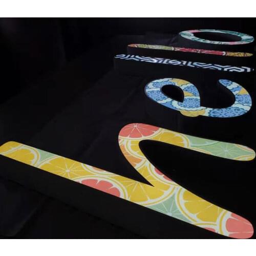 Freely custom stainless steel led light channel letter for advertising decoration