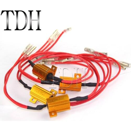 4PCS Universal Led Motorcycle Turn Signal Indicators Blinkers Light Lamp Load Resistor Flasher Winker Fix Error
