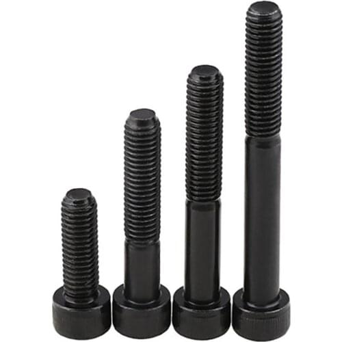 Socket Cap Screws Grade 12.9 Allen Bolts Hex Drive Screw High Tensile Black M6 Partial Thread