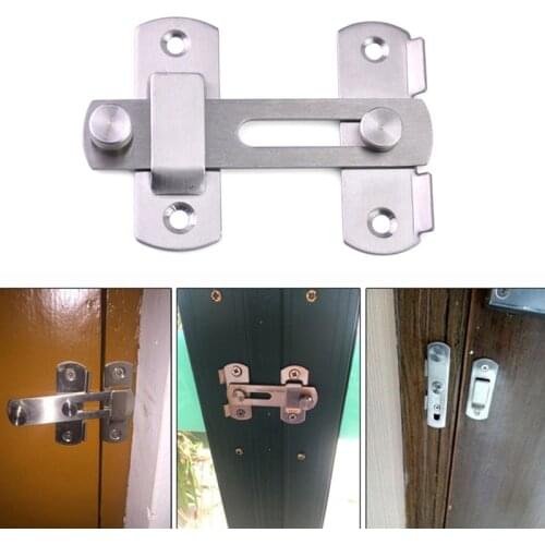 1pc Stainless Steel Hasp Latch Lock Sliding Door Window Cabinet Locks For Home Security Door Hardware Accessories Cheapest