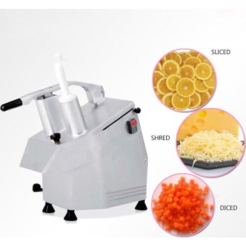 220V Vegetable Cutter and Grater Six-knife Configuration Shredding,slice Dice