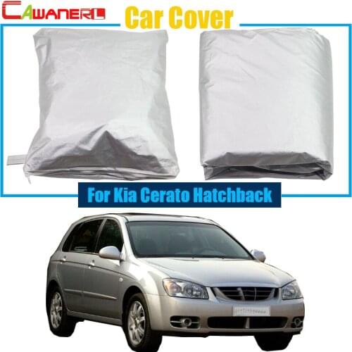 Cawanerl Car Cover Sun Shade Snow Resistant Protection UV Anti Cover Dustproof For Kia Cerato Hatchback