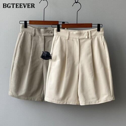 BGTEEVER Women's High Waist Shorts