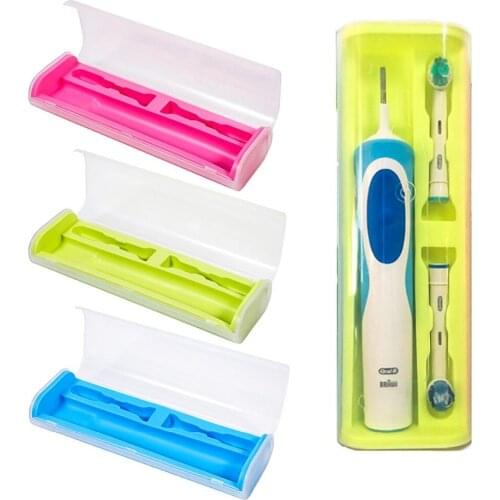 Food Grade PP + Rubber Toothbrush Holder Travel Portable Toothbrush Storage Box Cover Case For Oral-B Electric Brush