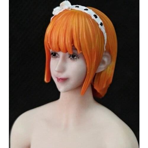 Estartek 1/12 Beauty Girl Head Sculpt for 6inch Action Figure DIY