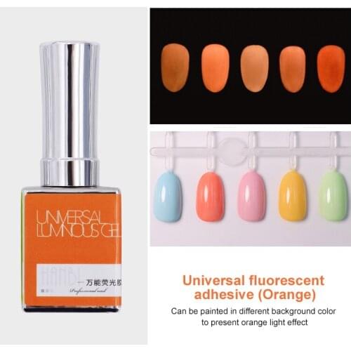 VINIMAY Fluorescent Nail Glue Bundi Luminous Glue Universal Fluorescent Nail Polish Glue Nail Gel Nail Art Manicure Decora TSLM2